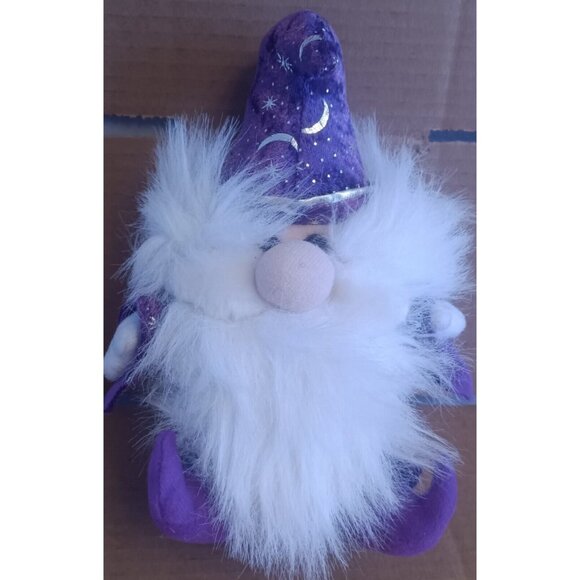 Stuffed Plush Wizard Classic Toy Company Purple Gnome Wizard Stars And Moon - Picture 1 of 5